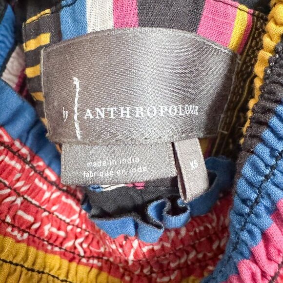 Anthropologie Striped Flounce Midi Skirt – Size XS, EUC - Picture 4 of 6